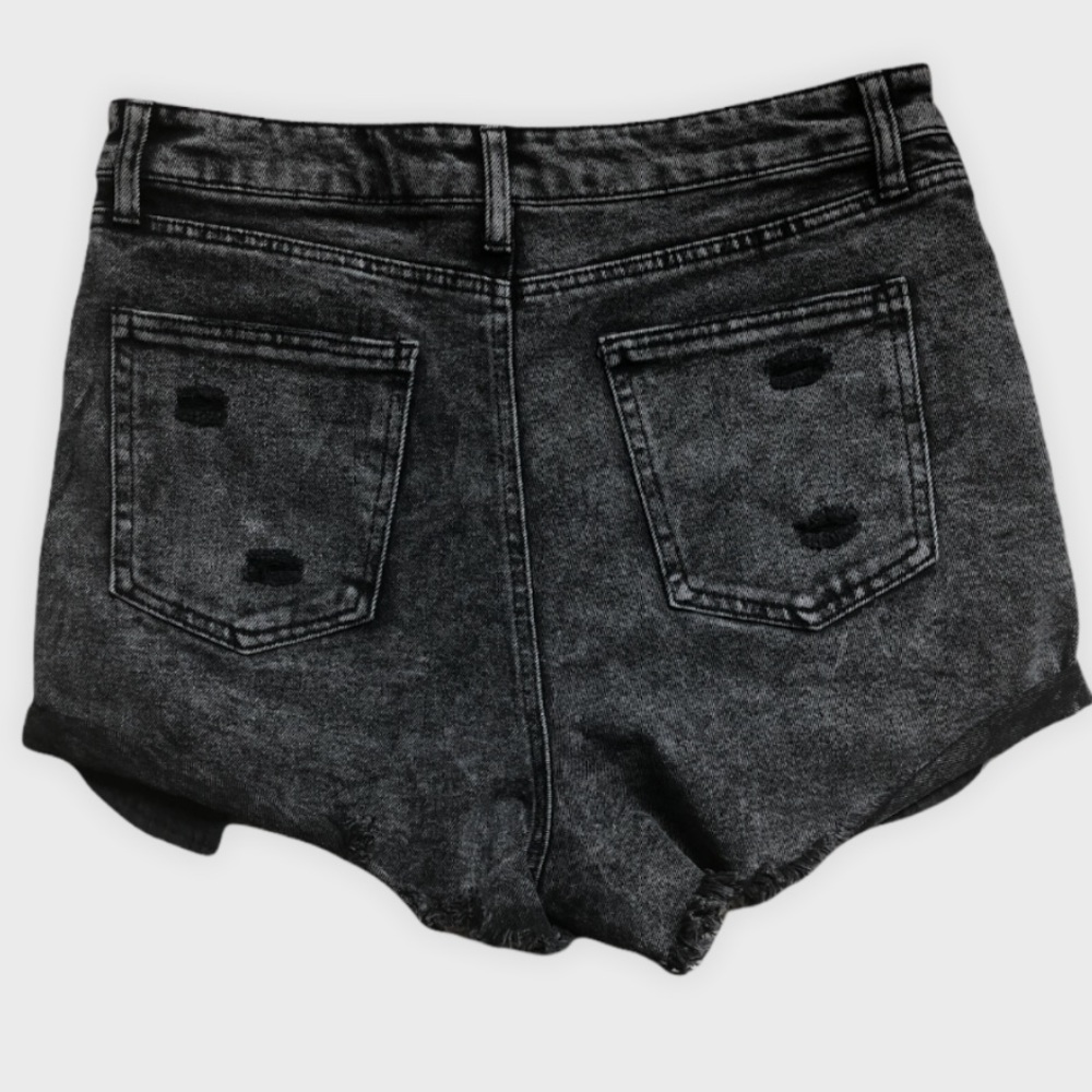 NWOT Tinseltown faded black cutoff denim shorts - Picture 3 of 11